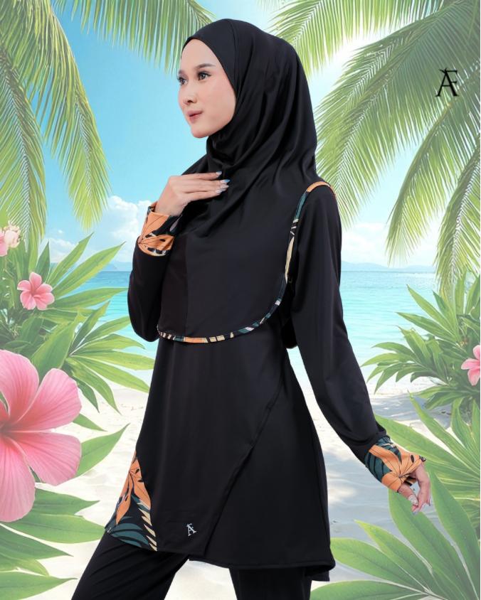 AFactivecasual Modest Muslimah Swimwear Set SOLARA Collection (SG DESIGN)