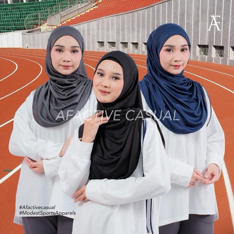 Afactivecasual Fit and Twist Lightweight and breathable hijab with adjustable length