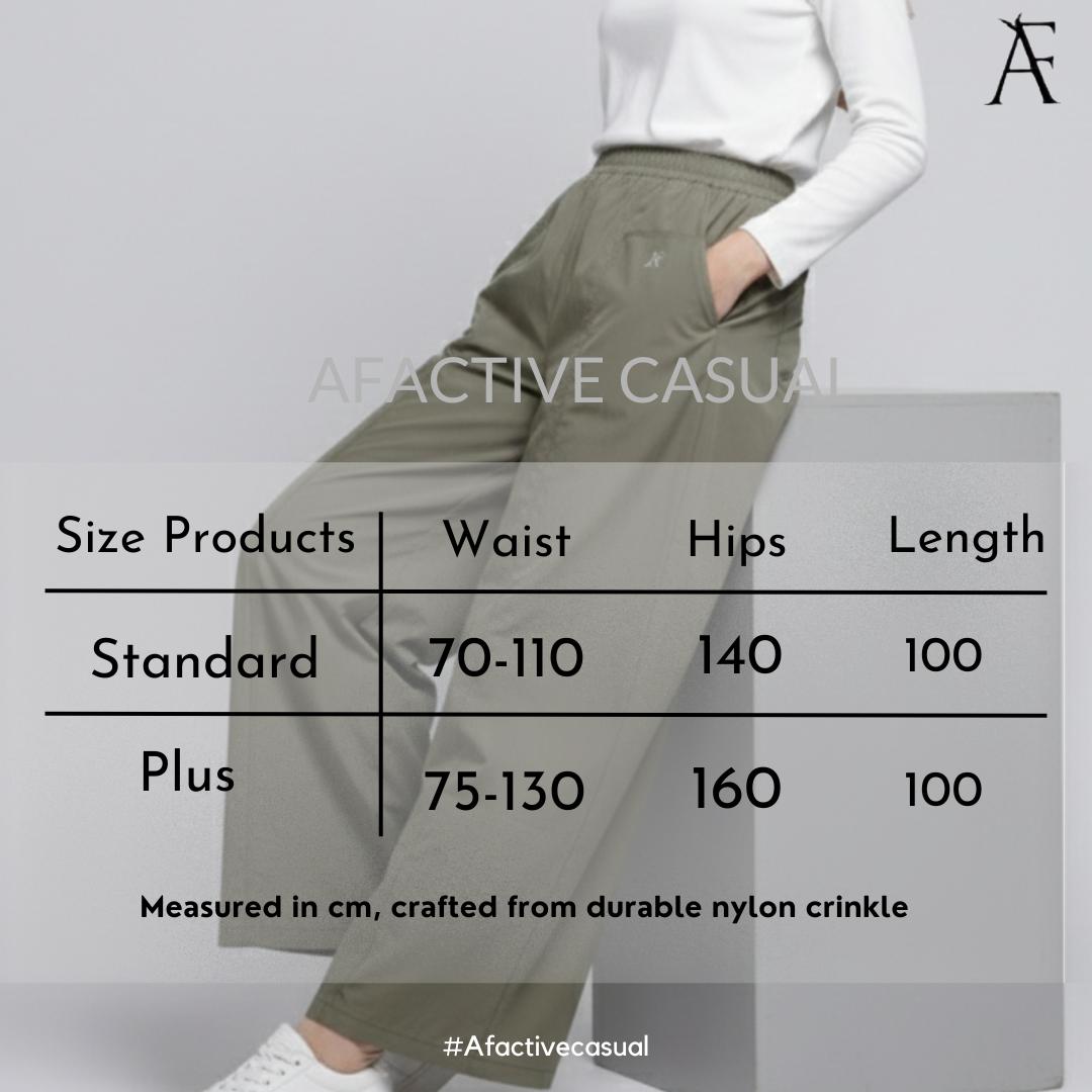Af Lynessa Baggy Pants in Crinkled Nylon Light Weight