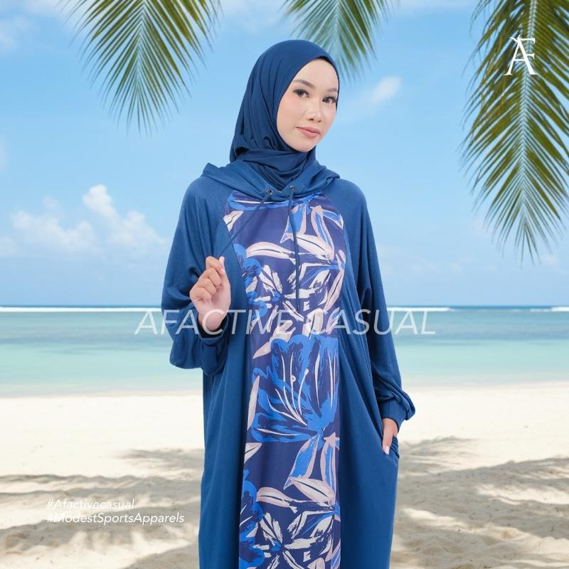 Afactivecasual Flora Axis hoodie dress Drifit Material