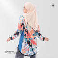 Afactivecasual Splash and Peachy Blue Sports and Casual Tunic