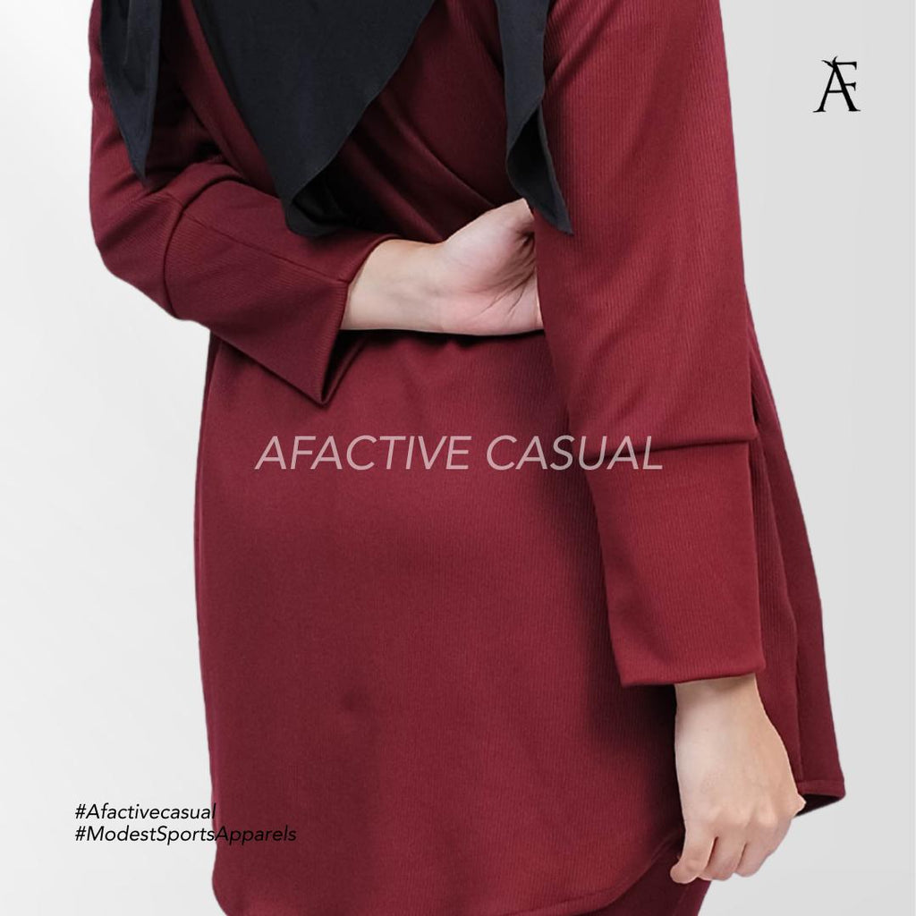 Afactivecasual Leisura Cooling Active Ribbed Top
