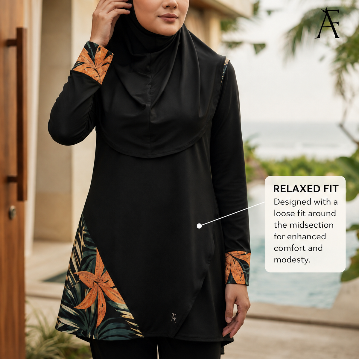 AFactivecasual Modest Muslimah Swimwear Set SOLARA Collection (SG DESIGN)