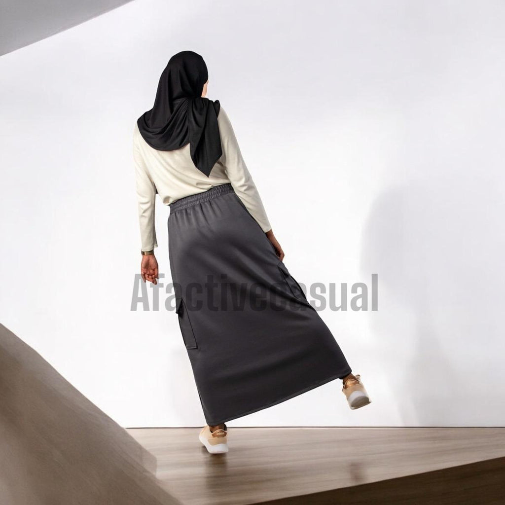 Afactivecasual Sporty Cargo Skirt (standard and Plus sizes available)