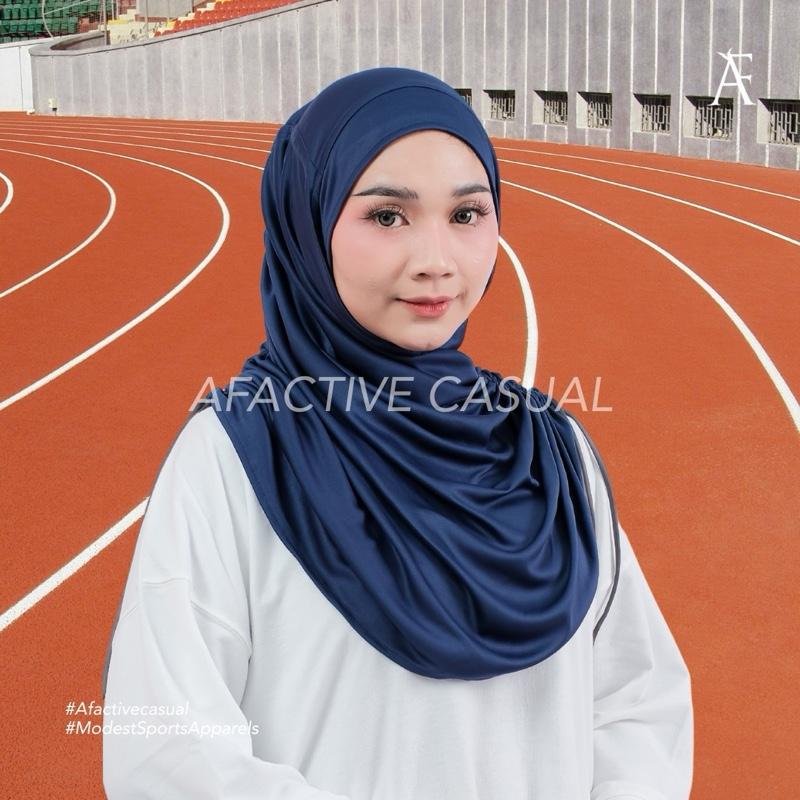 Afactivecasual Fit and Twist Lightweight and breathable hijab with adjustable length