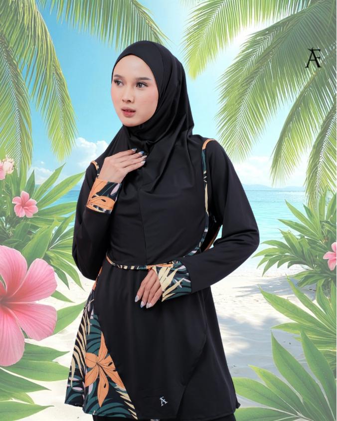 AFactivecasual Modest Muslimah Swimwear Set SOLARA Collection (SG DESIGN)