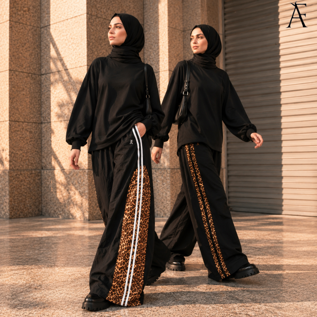 AF WILD EDIT LEOPARD TOP AND  PANTS SERIES ( TOP AND PANTS SOLD SEPERTELY, PLUS SIZE AVAILABLE)