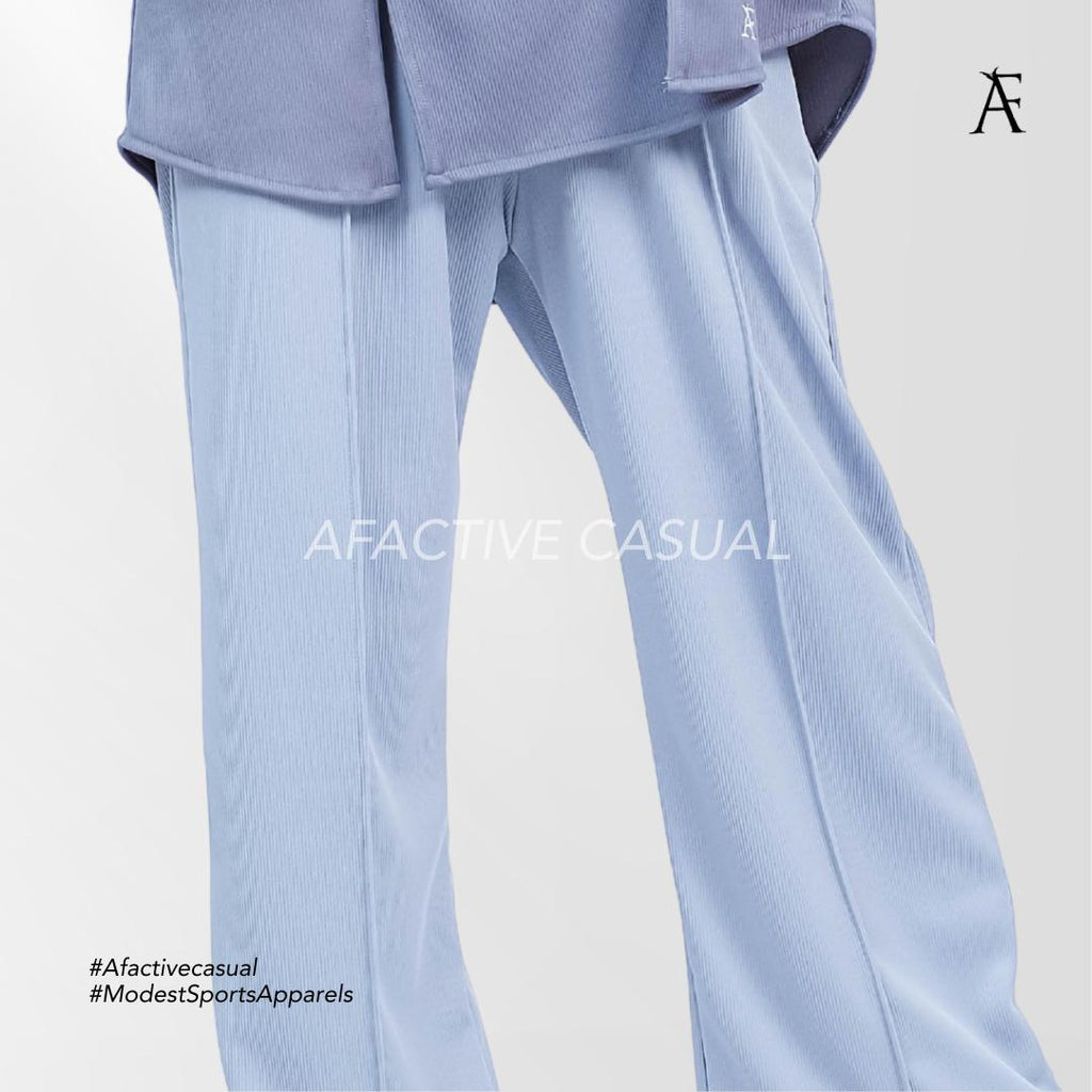 Afactivecasual Relax Motion Pants in Cooling Ribbed