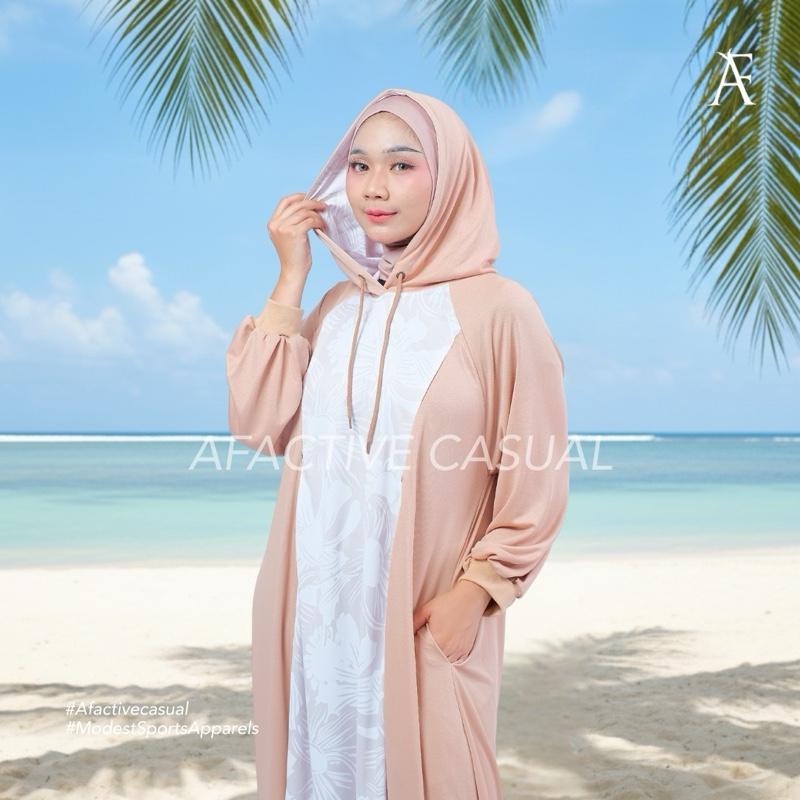 Afactivecasual Flora Axis hoodie dress Drifit Material