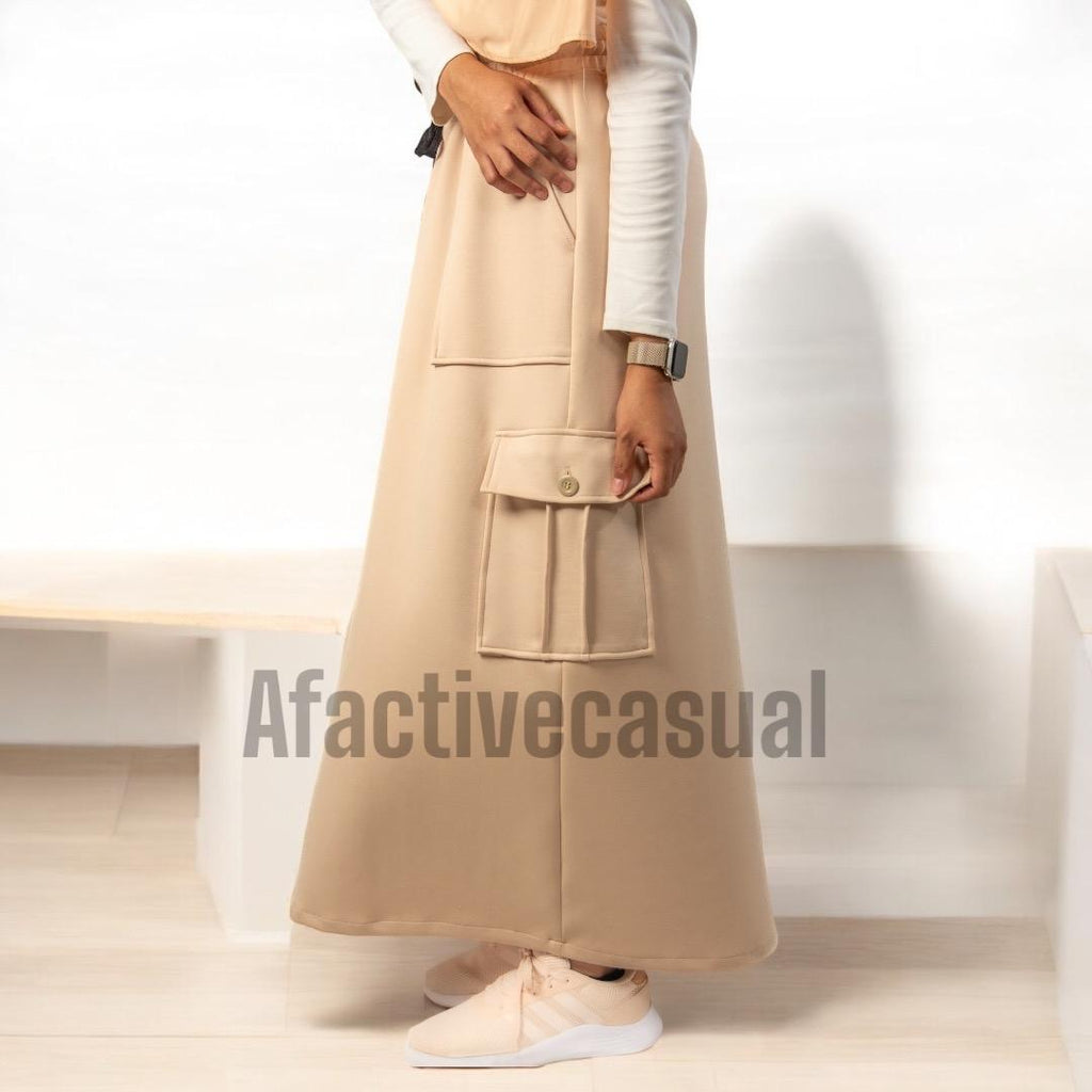 Afactivecasual Sporty Cargo Skirt (standard and Plus sizes available)