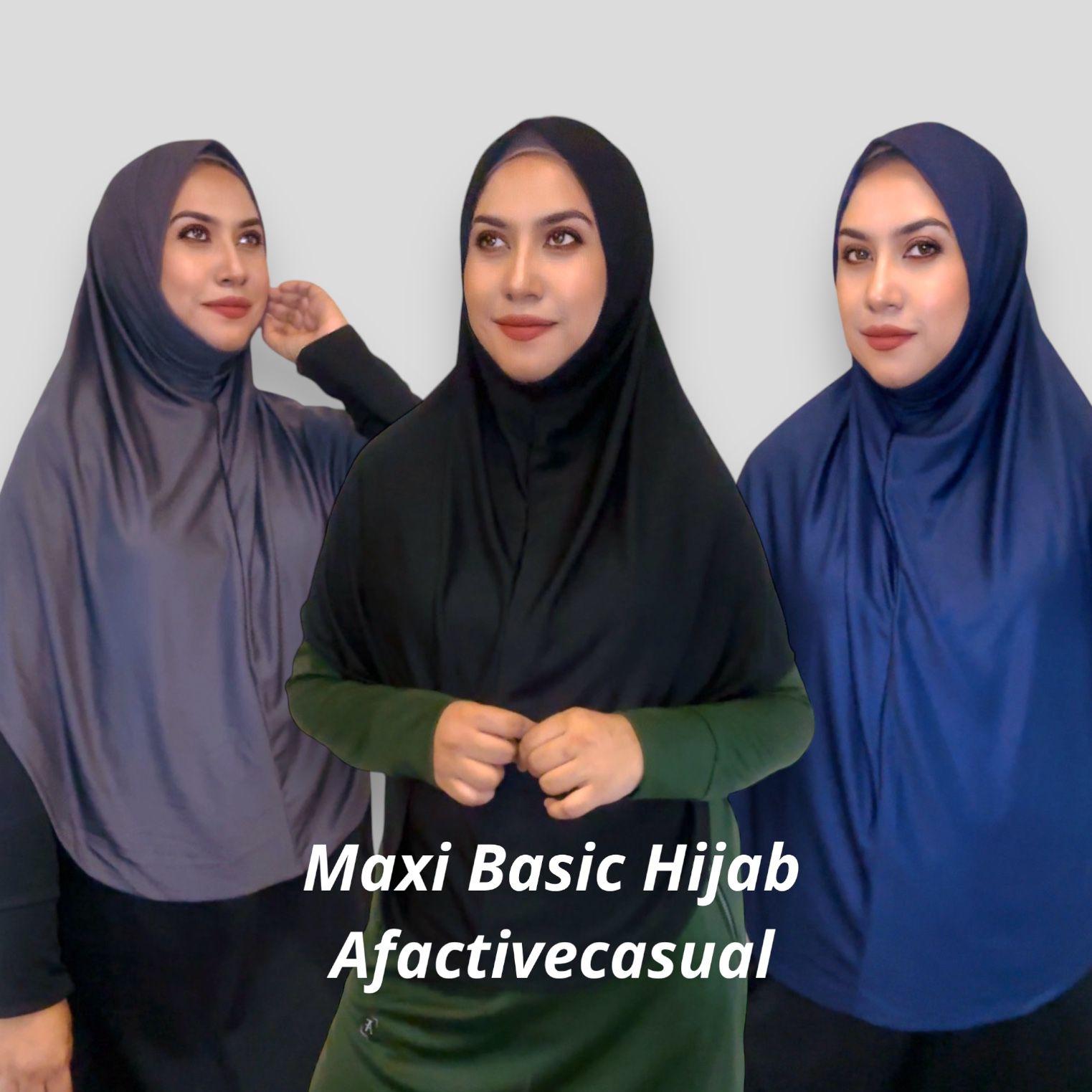 Afactivecasual Maxi Sports Hijab Drifit Material