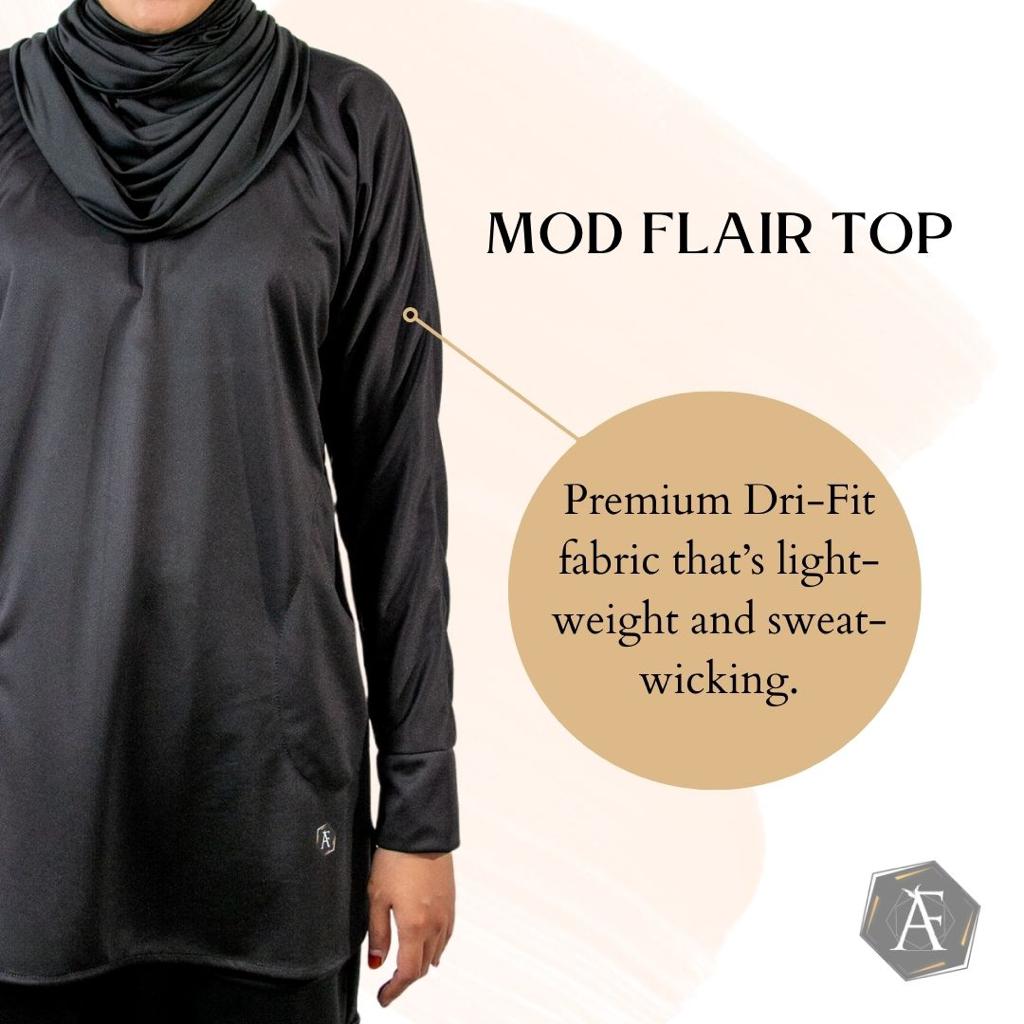 Afactivecasual Mod Flair Muslimah Sports Top