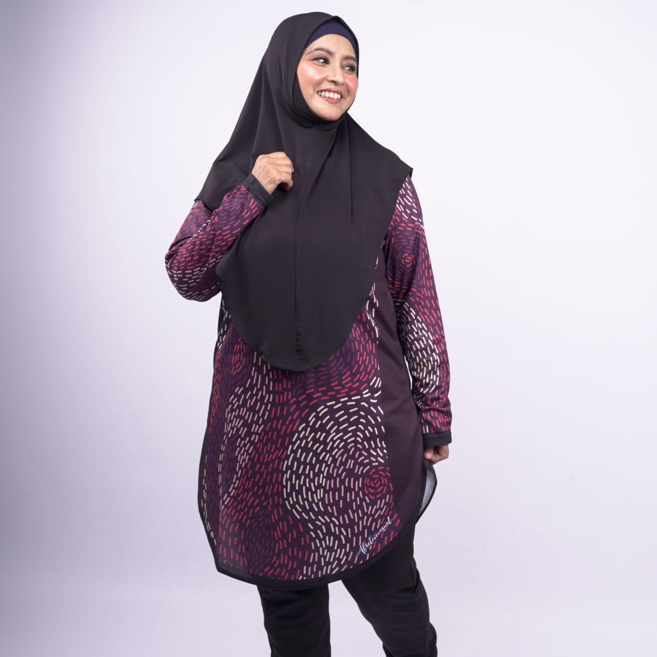 Afactivecasual Zen Chin Sports instant slip on Hijab for Women