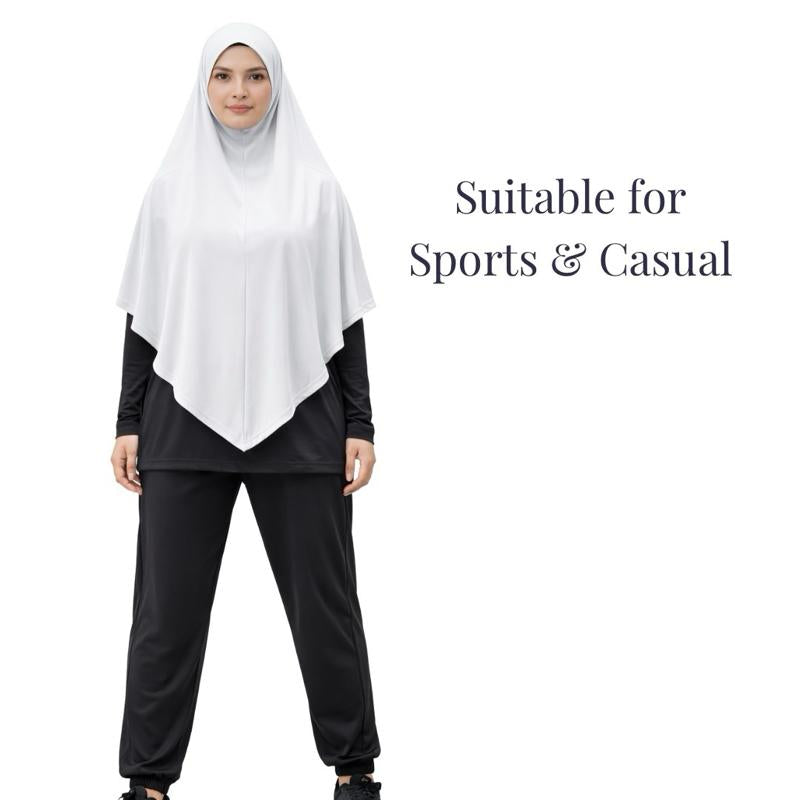 Af Maxi cool sports and casual Khimar bidang 60 XL