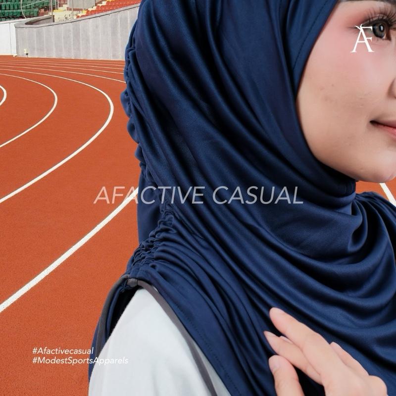 Afactivecasual Fit and Twist Lightweight and breathable hijab with adjustable length