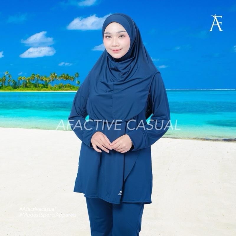 Afactivecasual ONYX 3-Piece Modest Swimwear Set std and plus size available