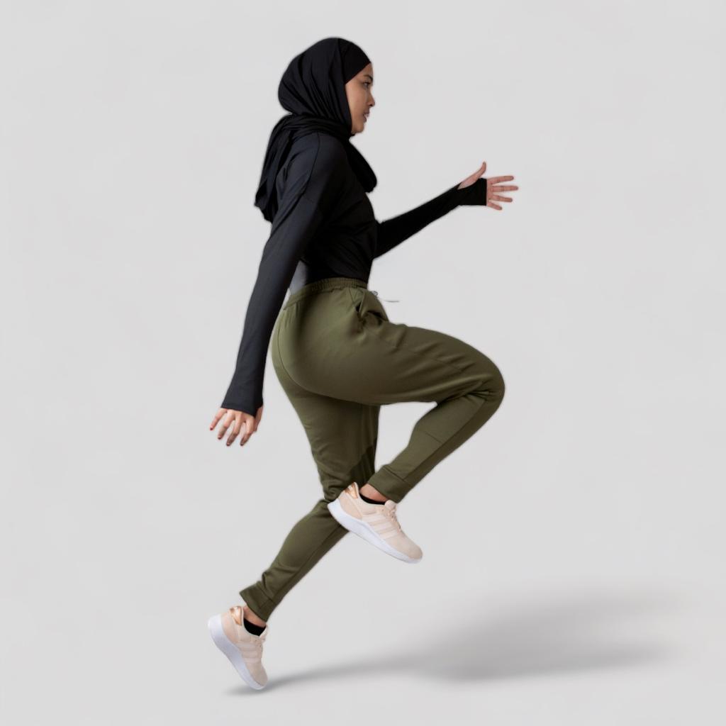 Afactivecasual Relax-Fit Joggers For Muslimah