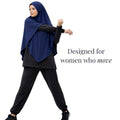 Af Maxi cool sports and casual Khimar bidang 60 XL
