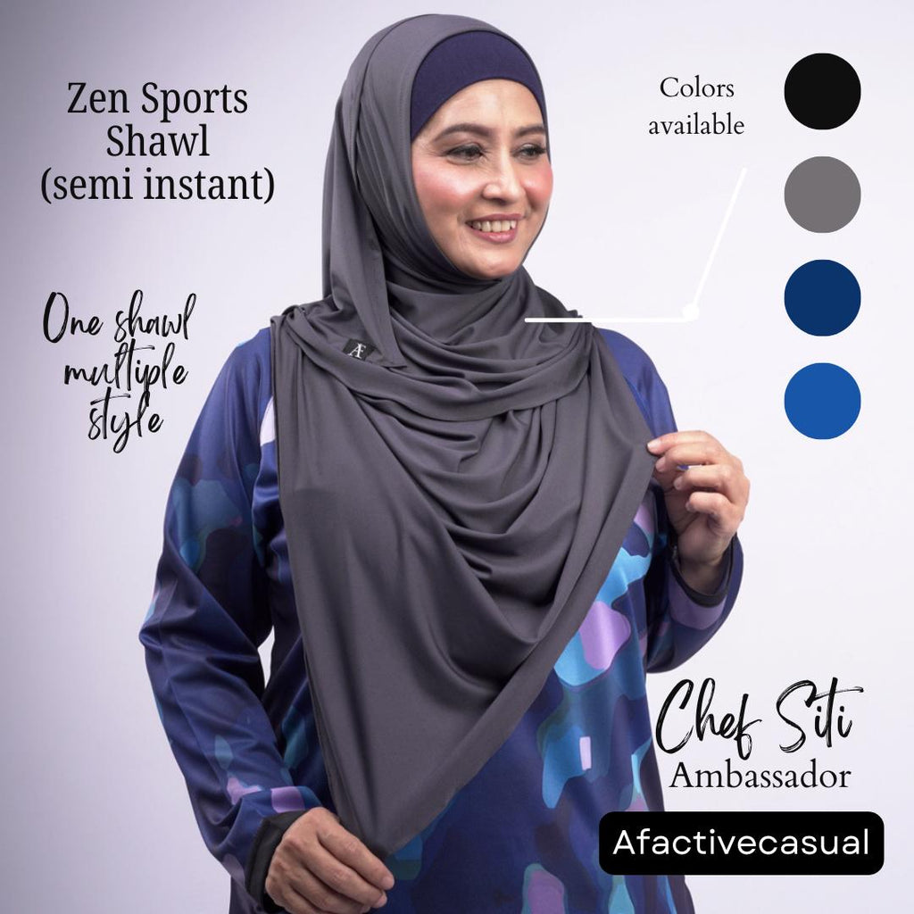 Afactivecasual Zen Sports Shawl for Women