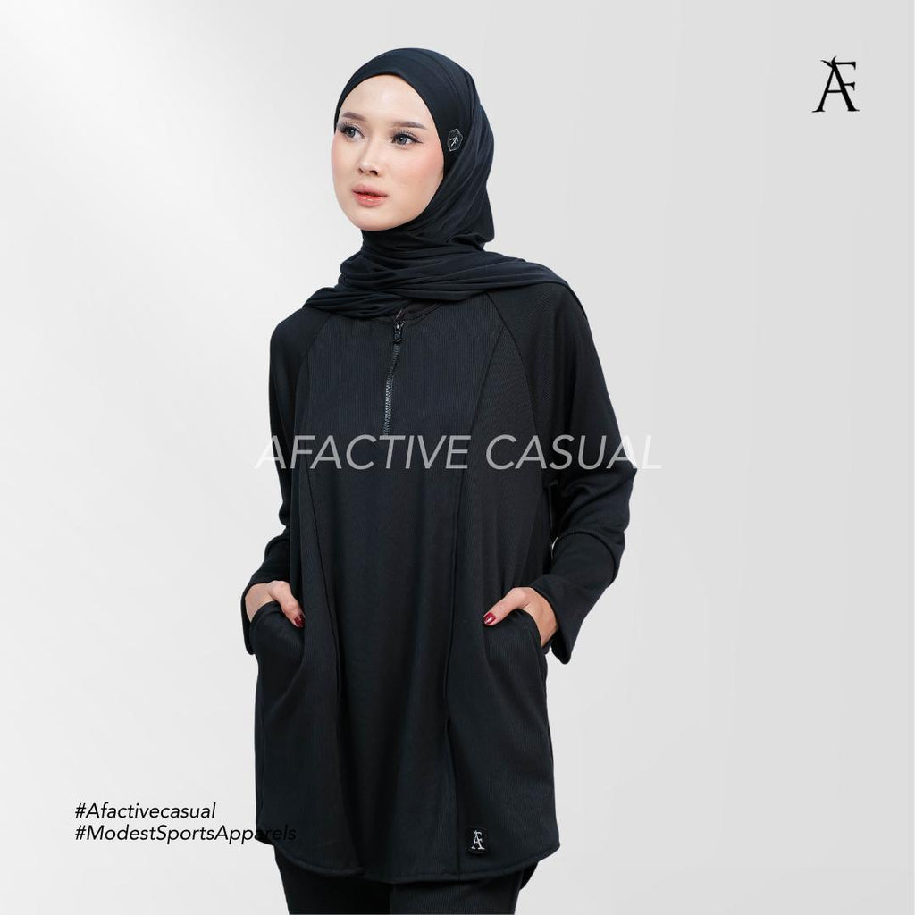 Afactivecasual Leisura Cooling Active Ribbed Top
