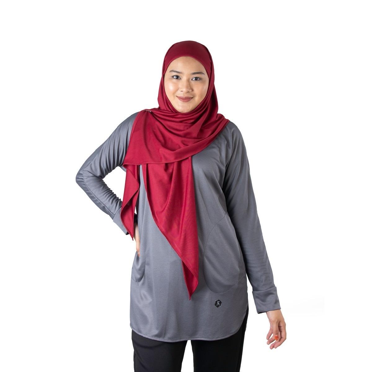 Afactivecasual Air-lite V scarf with inner attached