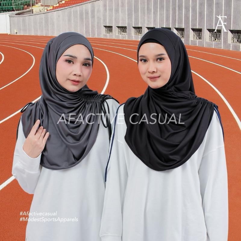 Afactivecasual Fit and Twist Lightweight and breathable hijab with adjustable length