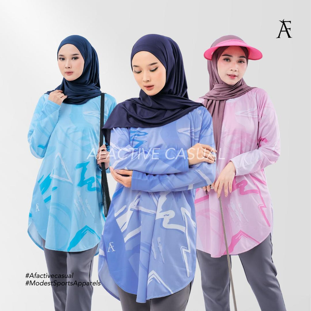 Afactivecasual Pastel Series Drifit Tunic for sports and casual