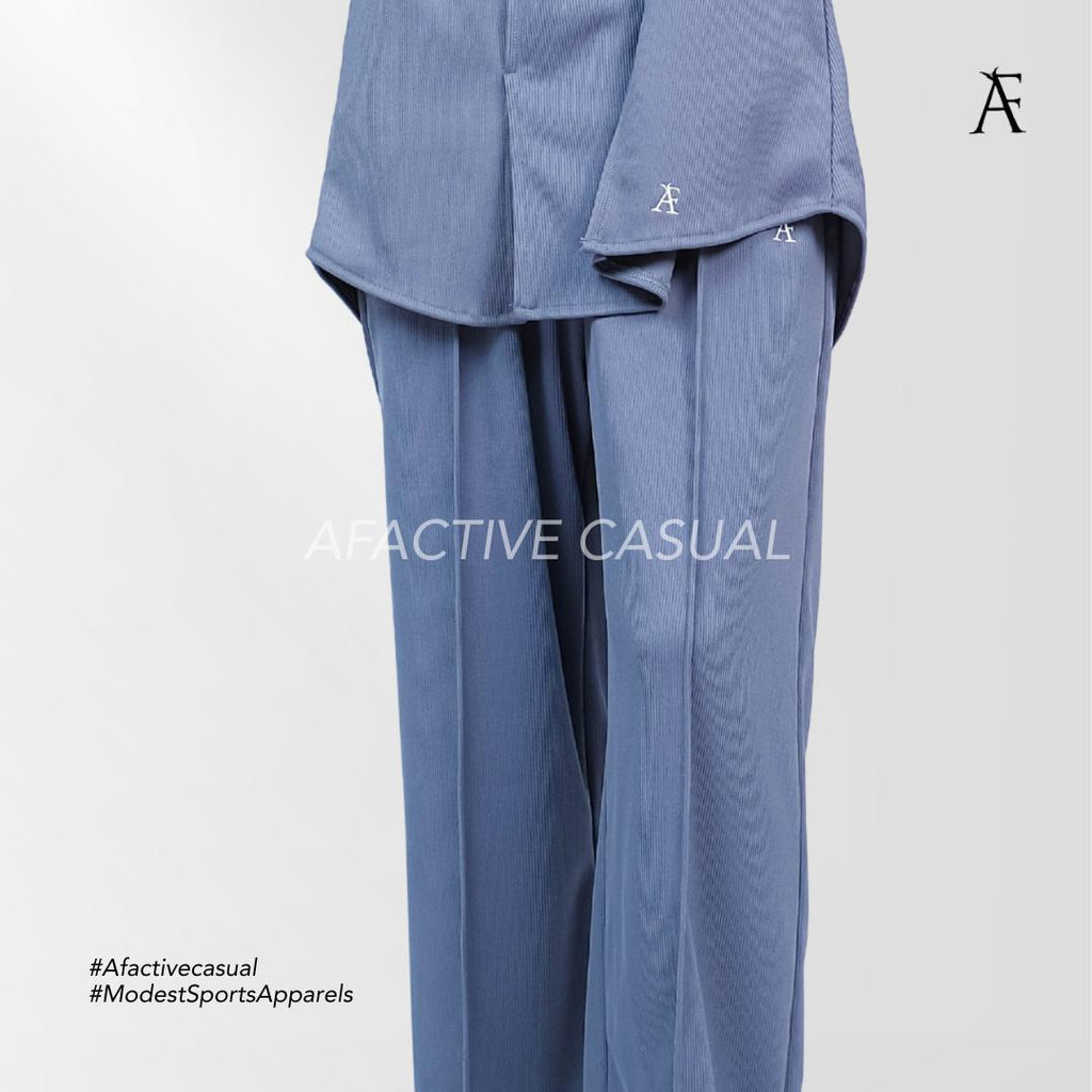 Afactivecasual Relax Motion Pants in Cooling Ribbed