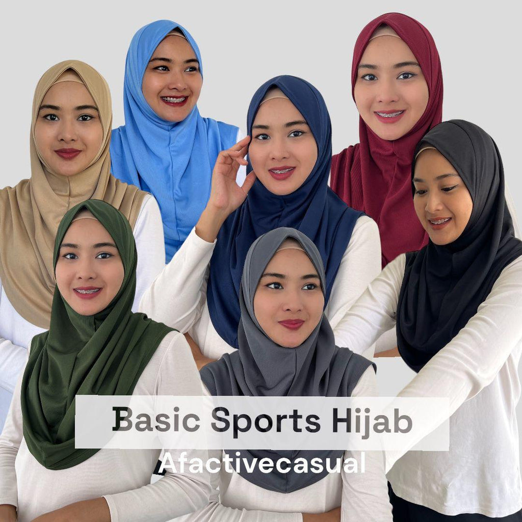 Afactive Casual Basic Sports Hijab