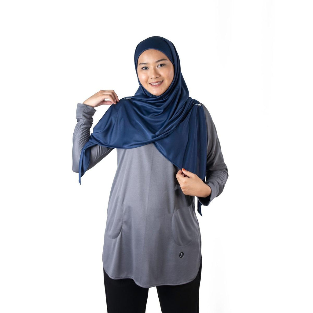 Afactivecasual Air-lite V scarf with inner attached