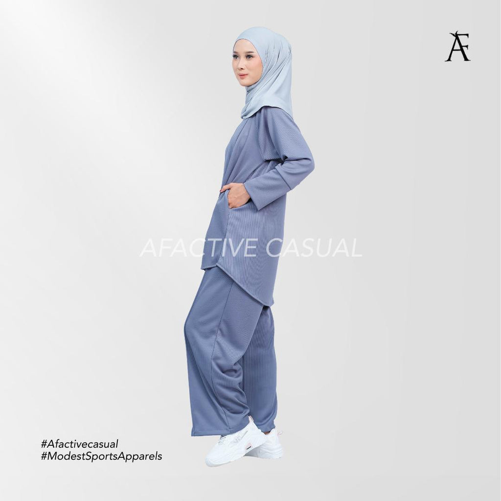 Afactivecasual Relax Motion Pants in Cooling Ribbed