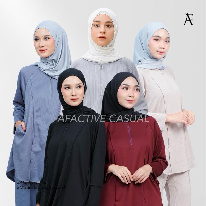 Afactivecasual Leisura Cooling Active Ribbed Top