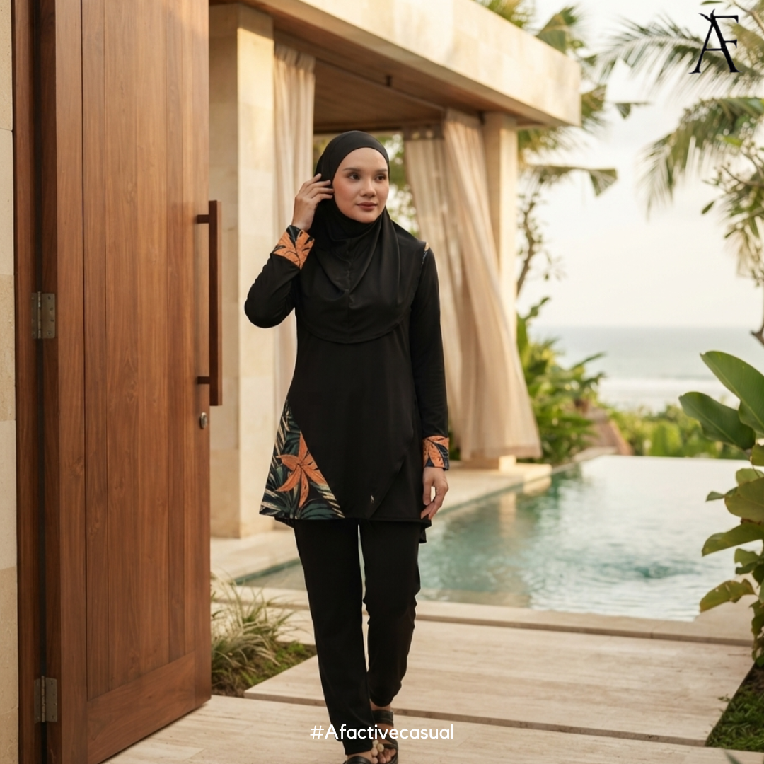 AFactivecasual Modest Muslimah Swimwear Set SOLARA Collection (SG DESIGN)