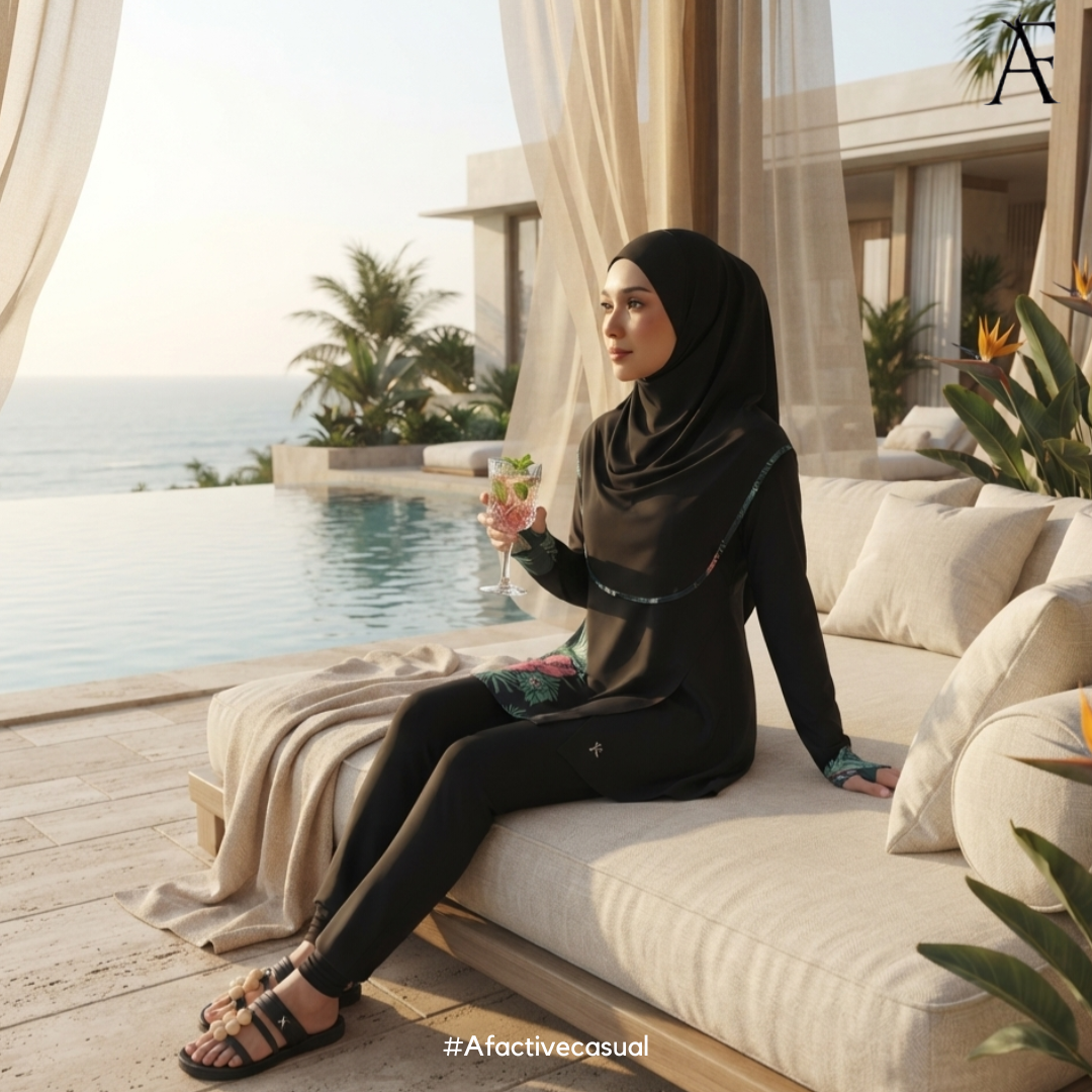 AFactivecasual Modest Muslimah Swimwear Set SOLARA Collection (SG DESIGN)