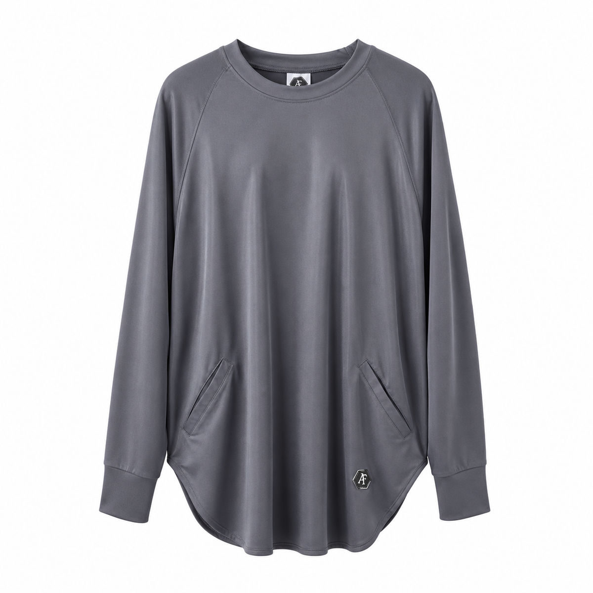 Afactivecasual Oversize Loose Sports Top for Muslimah