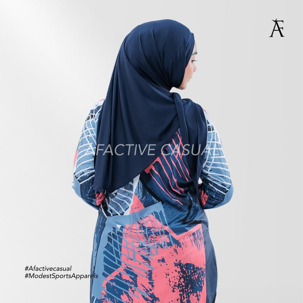 Afactivecasual Splash and Peachy Blue Sports and Casual Tunic