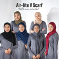 Afactivecasual Air-lite V scarf with inner attached