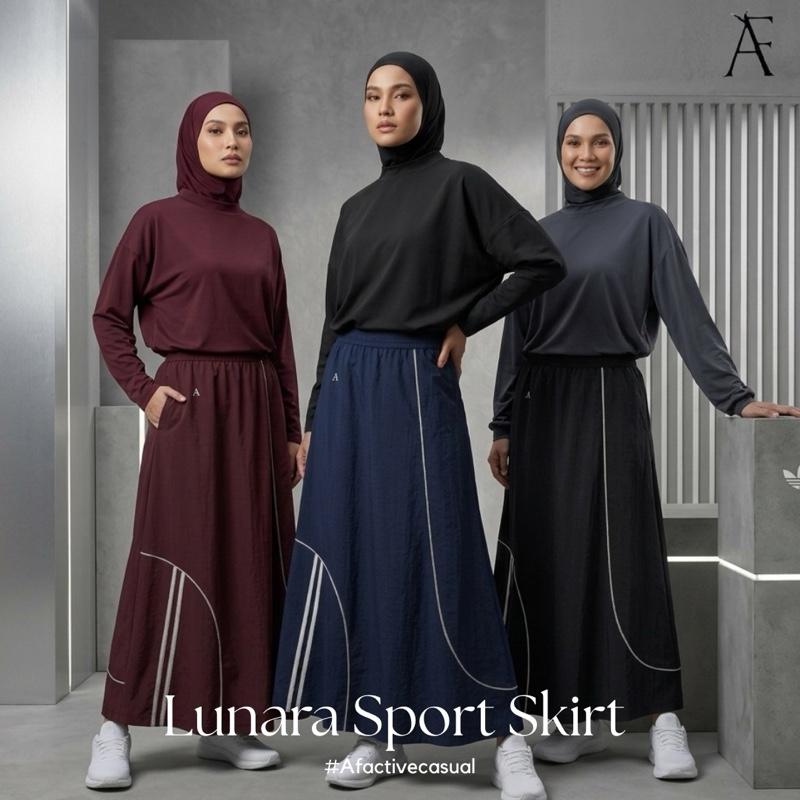 AF Lunara Sport Skirt - Lightweight Breathable Travel Friendly in Standard & Plus Sizes for Active Casual Wear