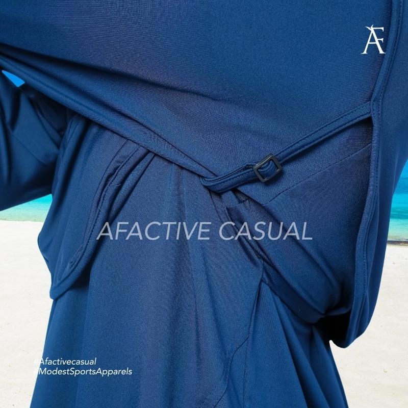 Afactivecasual ONYX 3-Piece Modest Swimwear Set std and plus size available