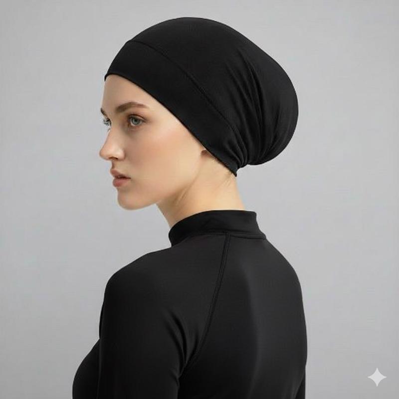Afactivecasual Swimcap - Black Inner for Swim Hijab