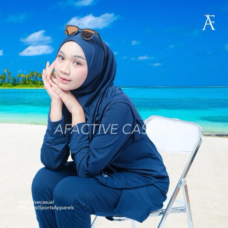 Afactivecasual ONYX 3-Piece Modest Swimwear Set std and plus size available