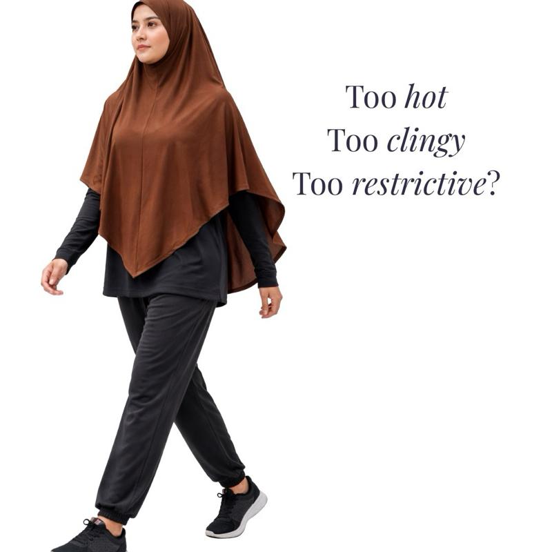 Af Maxi cool sports and casual Khimar bidang 60 XL