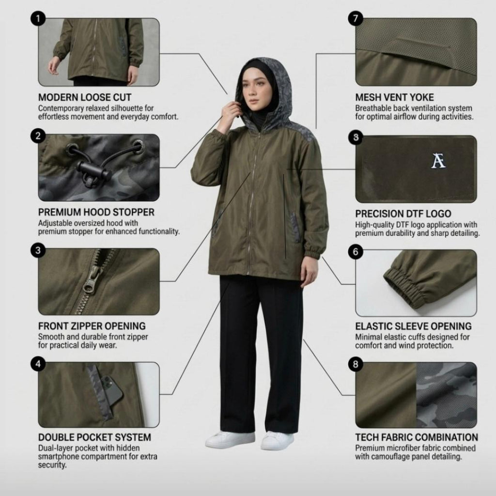 AF ACTIVE CASUAL Ravelyn Oversized Travel Parka