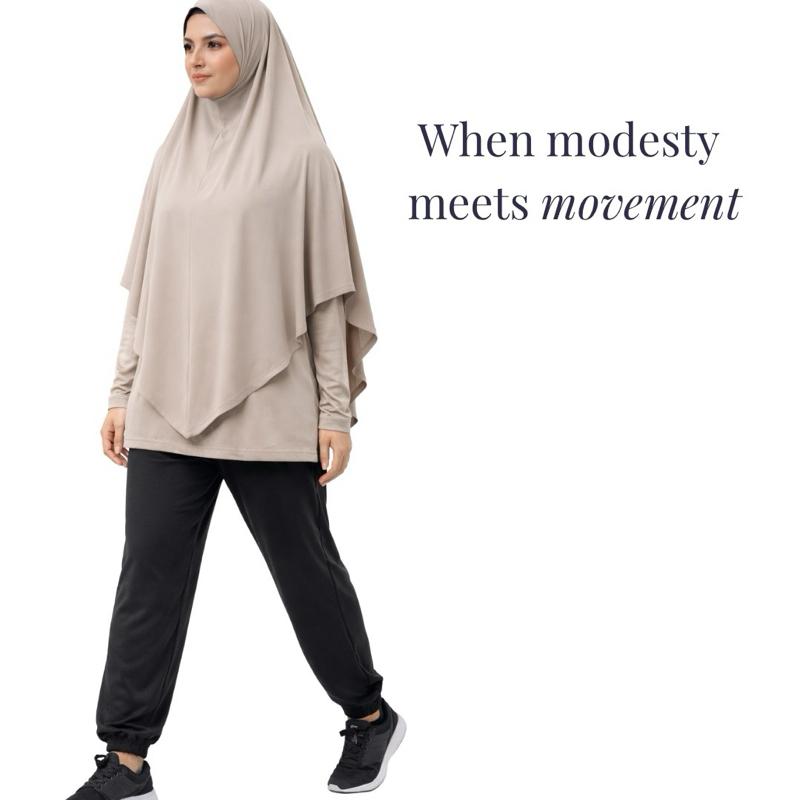 Af Maxi cool sports and casual Khimar bidang 60 XL