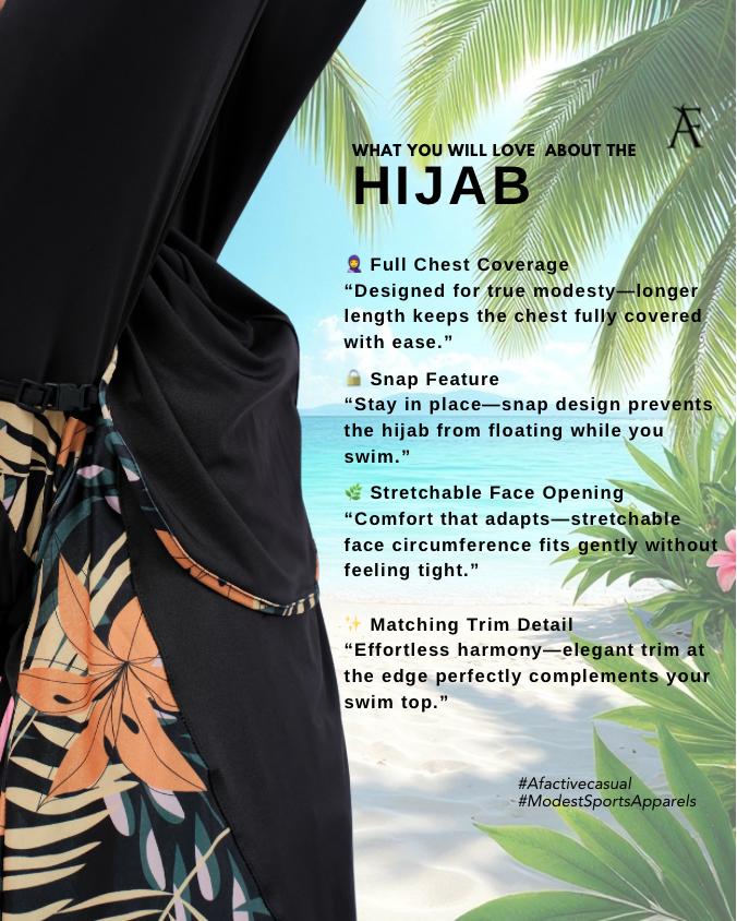 AFactivecasual Modest Muslimah Swimwear Set SOLARA Collection (SG DESIGN)