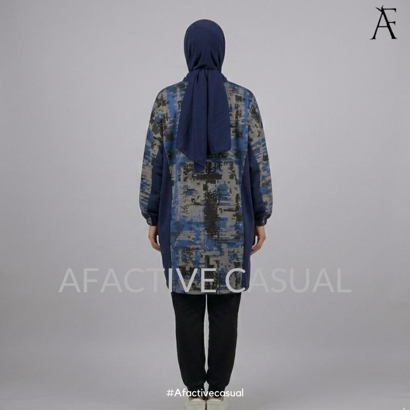 Monogrid oversize drifit tunic