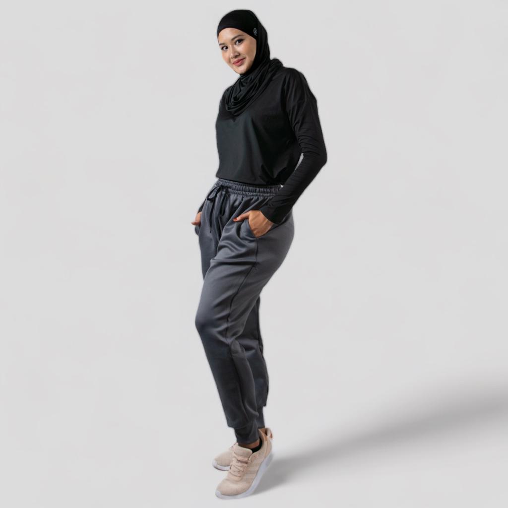 Afactivecasual Relax-Fit Joggers For Muslimah