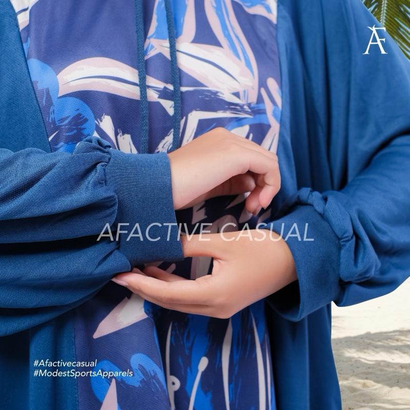 Afactivecasual Flora Axis hoodie dress Drifit Material