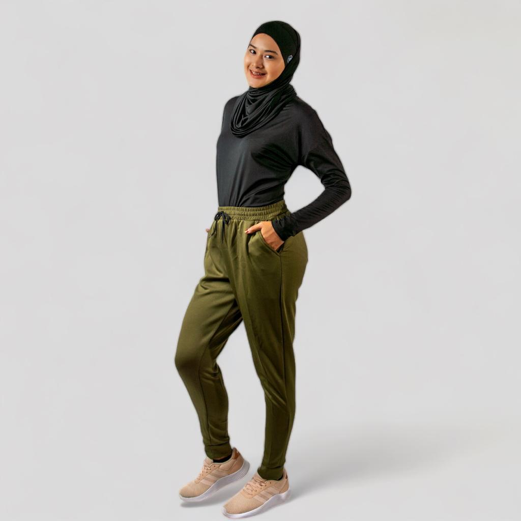 Afactivecasual Relax-Fit Joggers For Muslimah
