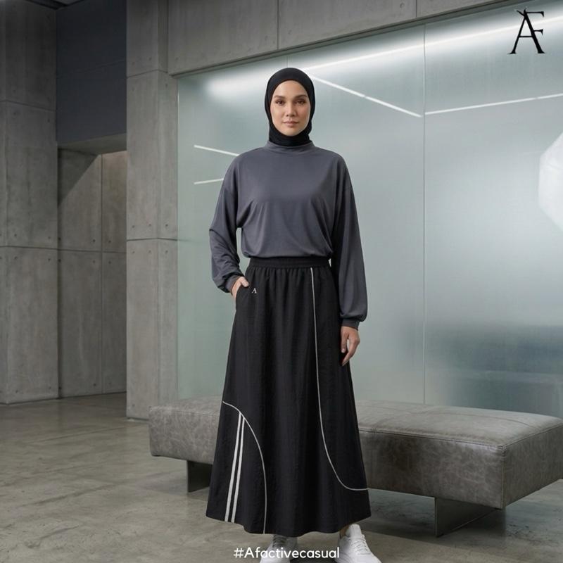 AF Lunara Sport Skirt - Lightweight Breathable Travel Friendly in Standard & Plus Sizes for Active Casual Wear